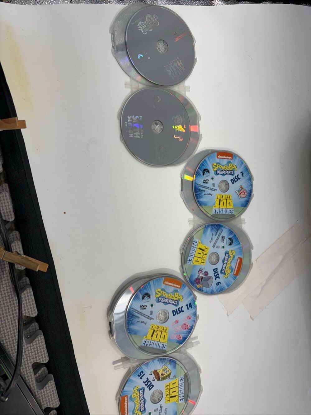 SpongeBob SquarePants DVD Lot First 100 Episodes & Complete Sixth Season Discs